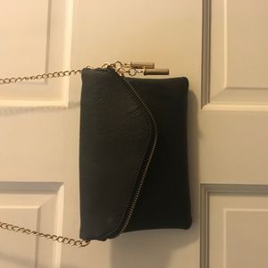 Black cross body purse
